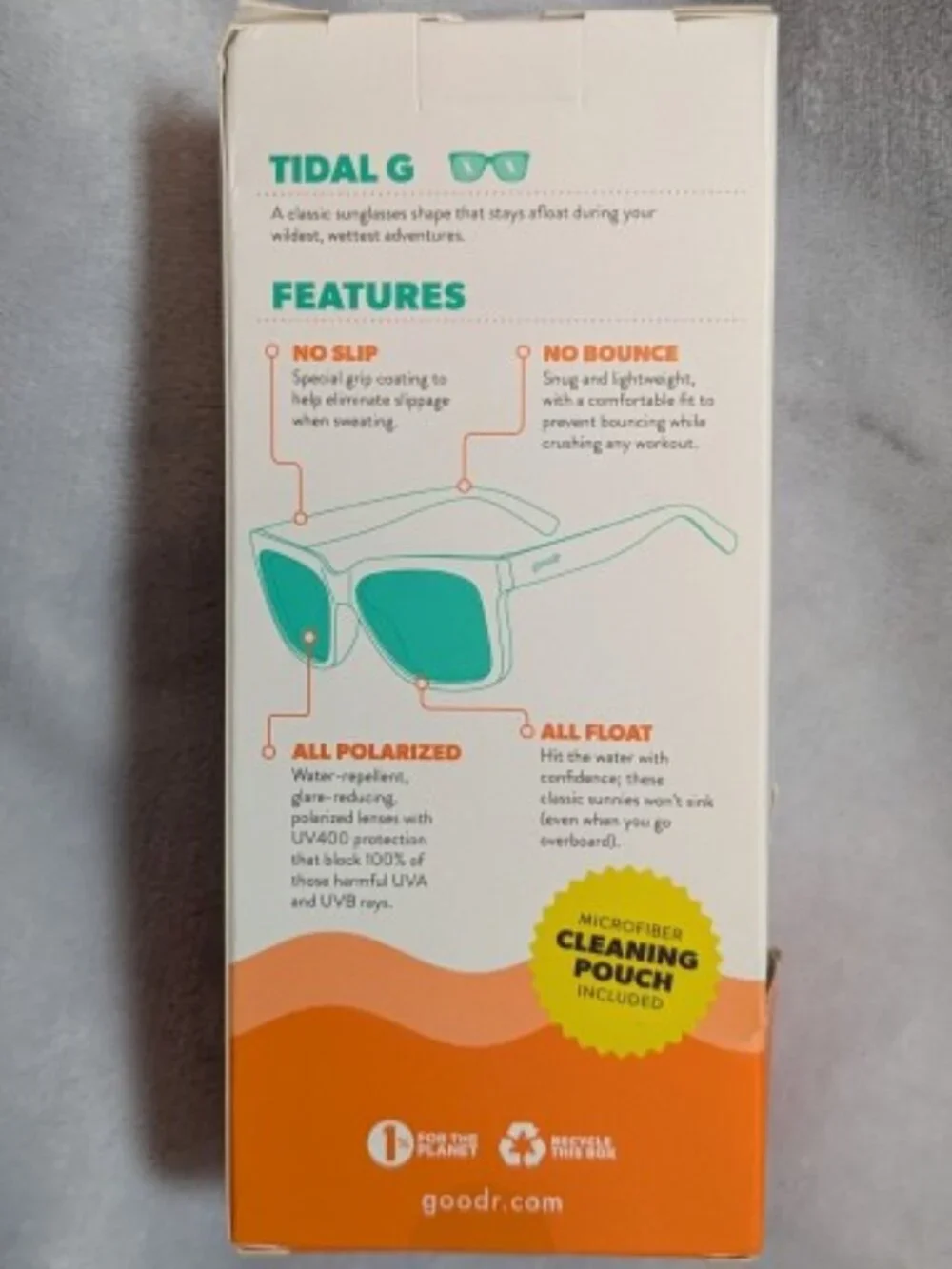NWT goodr Adult Plastic Square Pool Noodle Battle Hero Sunglass Pink Box Damage